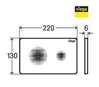 MEDIDAS PULSADOR CISTERNA EMPOTRADA PREVISTA VIEGA